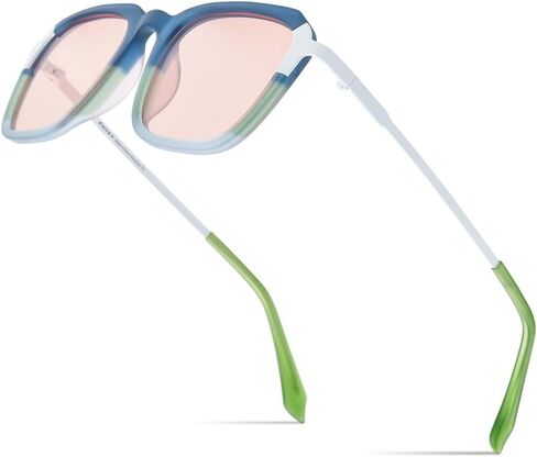 FONEX Colorful Acetate Titanium Polarized Sunglasses F85786T in Saudi Arabia