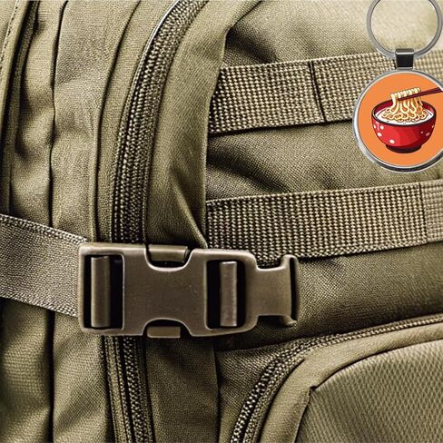 رامين وعاء أحمر عيدان الطعام سلسلة مفاتيح معدنية مستديرة in Kuwait