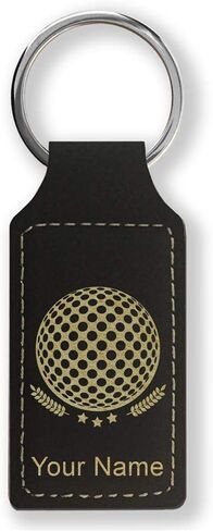 LaserGram Rectangle Keychain, Golf Ball, Personalized Engraving Included (Hot Pink) in Saudi Arabia