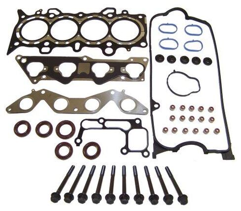 DNJ HGB220 مجموعة حشية رأس الأسطوانة مع مجموعة مسامير الرأس لـ 2001-2005 Honda Civic 1.7L L4 16V SOHC 1668cc in Saudi Arabia