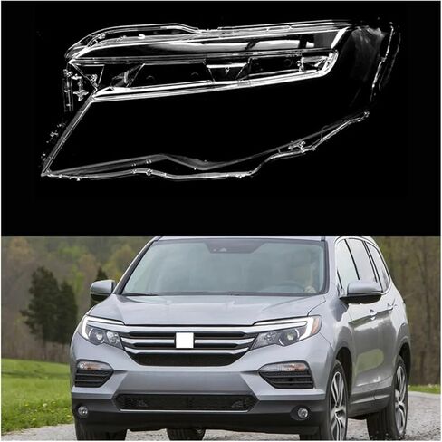 Compatible For Honda Pilot 2015 2016 2017 2018 2019 Headlamp Shell Headlight Glass Lamp Cover Transparent Replace Lens Lampshade(Left) in Saudi Arabia