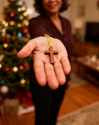 Brisine Small Wooden Cross with Cord – Christian Gift Set with Prayer Card – Bulk Faith Token & Church Keepsake (50 Set, 200 Pieces) in Saudi Arabia