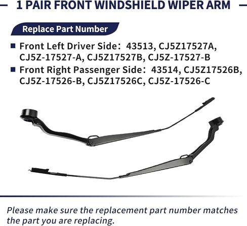 CJ5Z17527A ‎CJ5Z17526B 1 Pair Front Windshield Wiper Arm Kit w/28" Blades & Rear Windshield Wiper Arm w/Blades Compatible With Ford Escape 2013-2019 BB5Z17528A, BB5Z17C526A, BB5Z17526C in Saudi Arabia