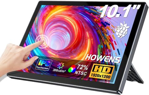 شاشة لمس صناعية محمولة مقاس 14 بوصة، FHD 1920x1200، 100% sRGB، نسبة عرض إلى ارتفاع 16:10، شاشة كمبيوتر محمول IPS تعمل باللمس مع HDMI VGA DVI لأجهزة الكمبيوتر المحمول/الكمبيوتر الشخصي/PS4/Ra Pi/وحدة التحكم في الألعاب in Kuwait