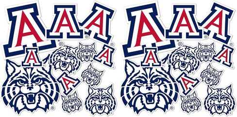 ملصق جامعة أريزونا لصبار الصحراء UA Wildcats ملصقات شارات الفينيل زجاجة مياه للكمبيوتر المحمول سجل قصاصات السيارة T1 (النوع 1-1) in Saudi Arabia