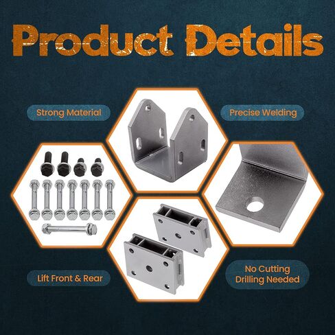 Tuningsworld 4" Block Lift Kit for EZGO Golf Cart TXT Medalist Gas Models 1994-2001 in Saudi Arabia