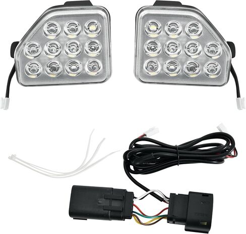 SAUTVS LED Rear Bumper Reflector Light Reverse Backup Lamp for 2018-2024 Jeep Wrangler JL Accessories, White Back Up Tail Lamp Parking Running Side Marker Light (2PCS) in Saudi Arabia