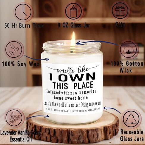 House Warming Gifts New Home,Funny New Home Gift Ideas Scented Candle,Housewarming Gifts for Women,Men,Couple,Friends,New House Must Haves,Closing Gift for Home Buyers 9 oz in Saudi Arabia