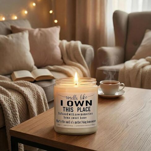 House Warming Gifts New Home,Funny New Home Gift Ideas Scented Candle,Housewarming Gifts for Women,Men,Couple,Friends,New House Must Haves,Closing Gift for Home Buyers 9 oz in Saudi Arabia