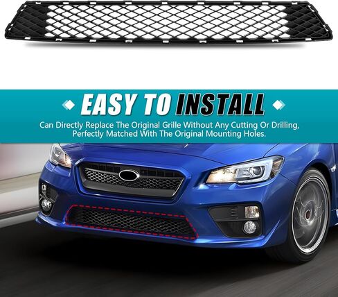 المصد الأمامي السفلي لملحقات Subaru WRX 2015 2016 2017 & WRX STI 2016، شبكة صيد كثيفة على شكل مصد أمامي سفلي شبكة مصبغة شبكة شواء لسوبارو WRX 2015-2017 استبدال المكونات in Kuwait