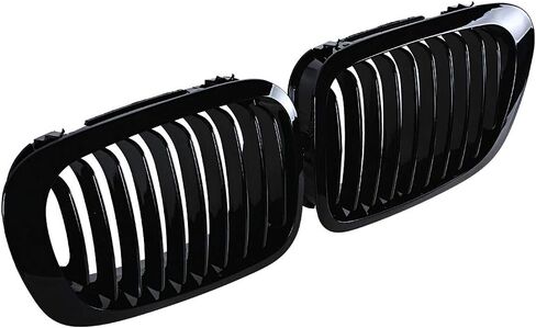 Left Right Matte Black Front Sport Kidney Grille Grill Compatible with 1999-2002 BMW E46 323Ci 325Ci 328Ci 330Ci 2-Door Pre-LCI in Saudi Arabia