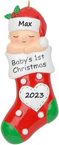 2025 زينة عيد الميلاد المخصصة للطفل الفيل الصبي زينة شجرة عيد الميلاد، حلي عيد الميلاد المضحكة، تذكار معلق لطيف لتزيين شجرة عيد الميلاد 2025 - تخصيص مجاني in Saudi Arabia