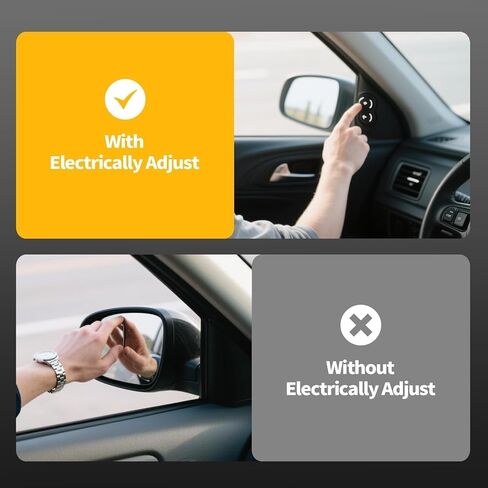 Left Driver Side Mirror Assembly Compatible with RAV-Four 2015-2018 Heated Blind Spot Detection Turn Signal Power 879400R190 Black (8Pins) in Saudi Arabia