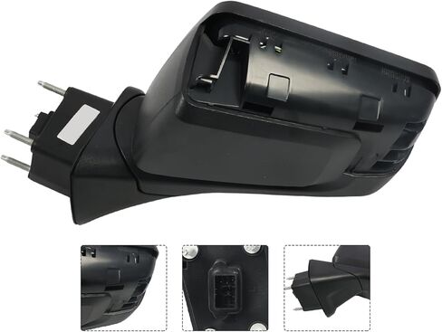 Driver Left Side Door Mirror Assembly Compatible with Silverado 1500 2019-2025 w/Heated & Manual Folding and Power Glass GM1320583 (5 Pins) in Saudi Arabia
