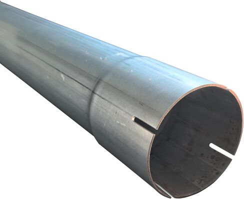 أنابيب ماسورة عادم مستقيمة مجلفنة فضية مقاس 4 بوصة، أنبوب محول موصل عالمي طويل 30 بوصة، أنابيب معدنية فولاذية in Kuwait