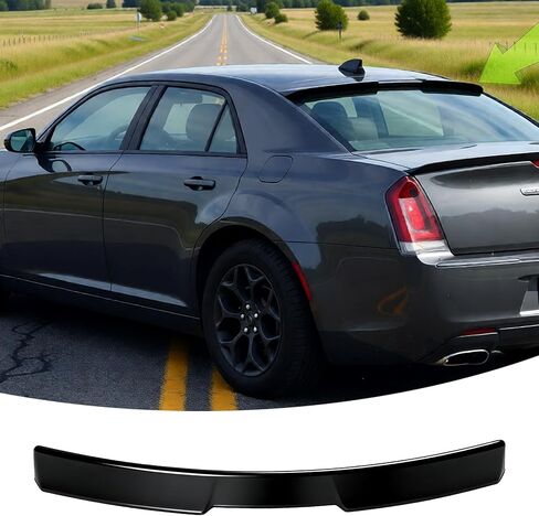 Rear Window Roof Spoiler Visor Wing Compatible with Chrysler 300 300C 300S Limited/Touring L 2011-2023 Gloss Black Top Wing Lip Exterior Accessories in Saudi Arabia