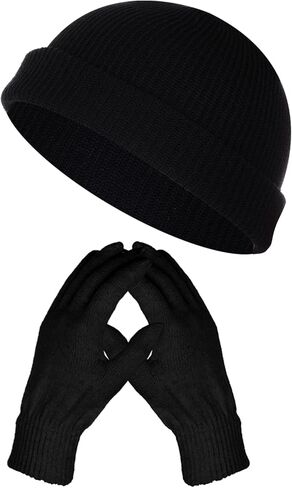 choyaxo Winter Hat Gloves Set Incluidng Beanie glove Knitted Hat for Women Men Gifts in Saudi Arabia