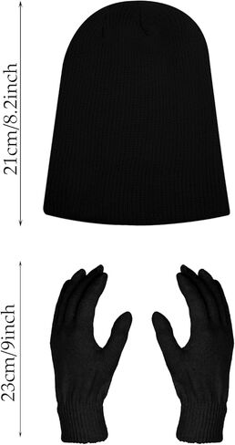 choyaxo Winter Hat Gloves Set Incluidng Beanie glove Knitted Hat for Women Men Gifts in Saudi Arabia