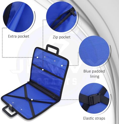 Masonic Master Mason Apron Case – Soft Black Carry Bag for MM/WM Blue Lodge Provincial Apron (16x18) with Elegant Embroidery in Saudi Arabia