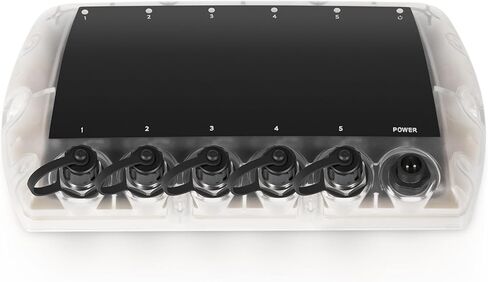 408450-1 AS ETH 5PXG 5-Port Ethernet Switch for Humminbird Helix, APEX, SOLIX, XPLORE Fish Finders - Marine Network Hub for Sharing Sonar, MEGA Live, TargetLock & NMEA 2000 Devices in Saudi Arabia