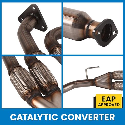 المحول الحفاز للعادم الأمامي مع أنبوب Y-Flex 40422 متوافق مع 2003 2004 2005 2006 2007 Nissan Murano 3.5L VQ35DE الحفاز EPA in Kuwait