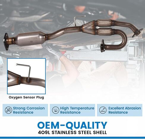 المحول الحفاز للعادم الأمامي مع أنبوب Y-Flex 40422 متوافق مع 2003 2004 2005 2006 2007 Nissan Murano 3.5L VQ35DE الحفاز EPA in Kuwait