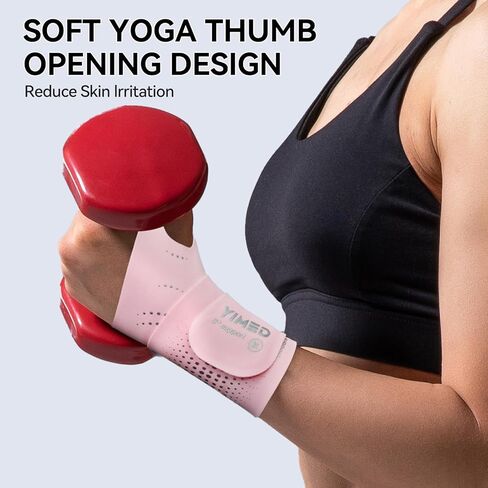 Ultra-Thin Wrist Brace Support for Carpal Tunnel, Wrist Brace for TFCC Tears, Elastic Wrist Wraps for Sports Work Typing Sleeping, Wrist Straps for Weightlifting, Golf, Tendonitis, Arthritis (Pink) in Saudi Arabia