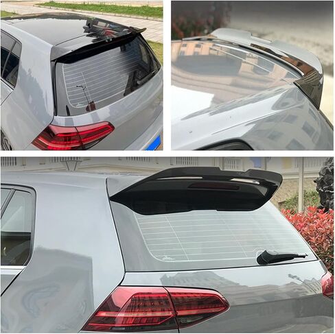 غطاء سبويلر خلفي متوافق مع VW MK7 MK7.5 GTI/R 2014-2020 غطاء سبويلر خلفي، أسود لامع in Kuwait