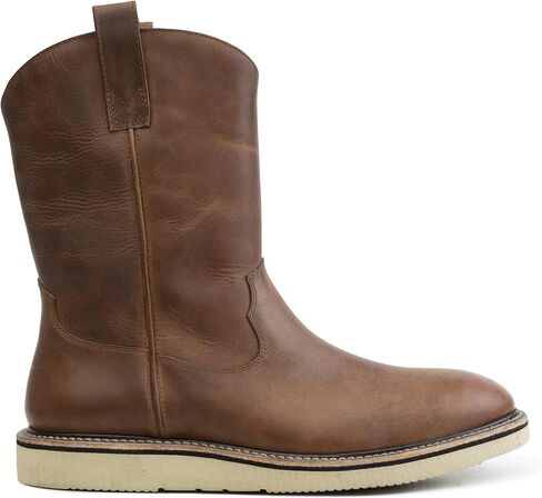 حذاء Hartford Wedge Sole Roper للرجال - حذاء جلدي مع وسادة قدم مبطنة ونعل عريض سريع الاستجابة in Kuwait