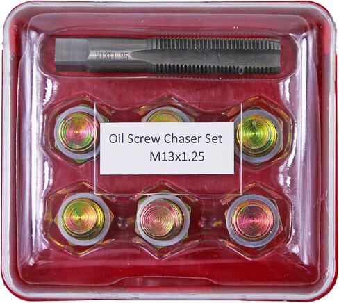 Oil Drain Plug M13 x 1.25MM Oil Pan Screws Rethread Tool Thread Repair Tool Tap Kit in Saudi Arabia