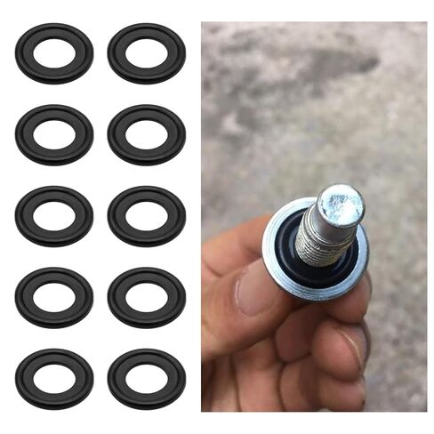 10PCS Oil Drain Plug Gasket OEM#12616850, M12 Rubber Car Sealing Crush Washer Compatible with Buick Cadillac GMC Chevrolet,Essential Oil Plug Bolt Car Accessories (M12) in Saudi Arabia