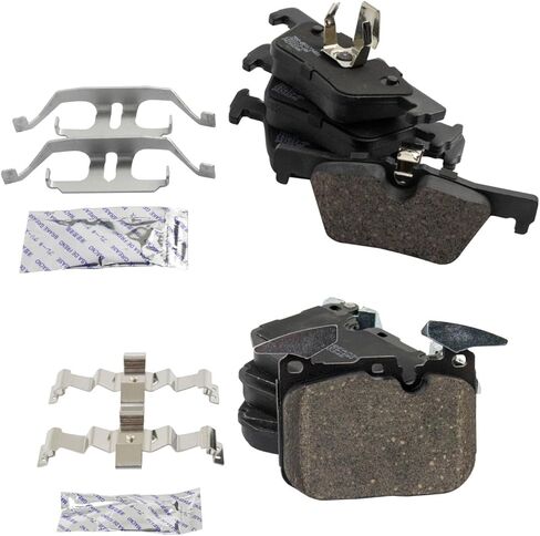 Front and Rear Brake Pad Set Ceramic Hardware Compatible with 2016 BMW 228i 228i xDrive 2017-2018 230i 230i xDrive 2014-2016 328d xDrive 2012-2013 328i 2014-2015 328i GT xDrive 2016 330e in Saudi Arabia