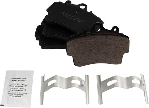 Front and Rear Brake Pad Set Ceramic Hardware Compatible with 2005-2008 Porsche Boxster in Saudi Arabia