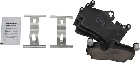 Front and Rear Brake Pad Set Ceramic Hardware Compatible with 2005-2008 Porsche Boxster in Saudi Arabia