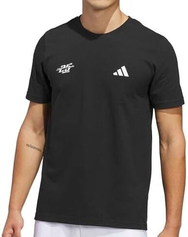 adidas Barricade Men’s Tennis Tee – Lightweight Moisture-Wicking Athletic Fit (Black) in Saudi Arabia