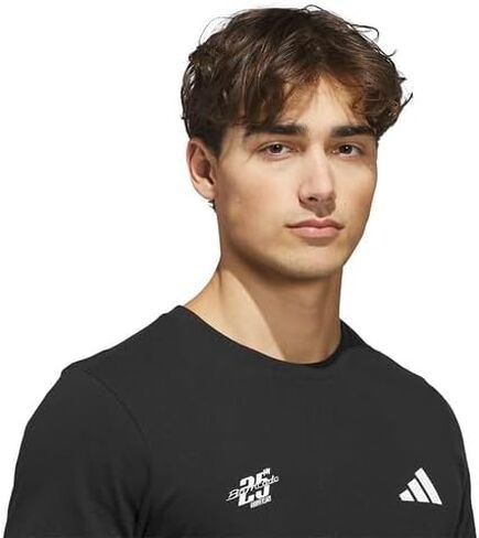 adidas Barricade Men’s Tennis Tee – Lightweight Moisture-Wicking Athletic Fit (Black) in Saudi Arabia