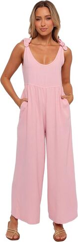Petal & Pup Women's Ayla-linen-jumpsuit-pale-pink in Saudi Arabia