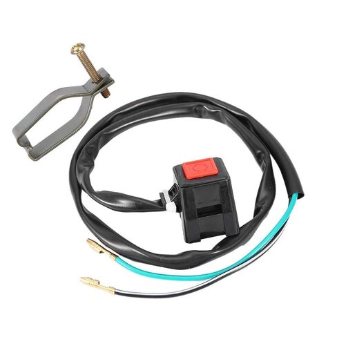 Kill Stop Start Switch, Waterproof Motorcycle Engine Stop Kill Switch Button Accessories TTR125 for Select Models - Black in Saudi Arabia