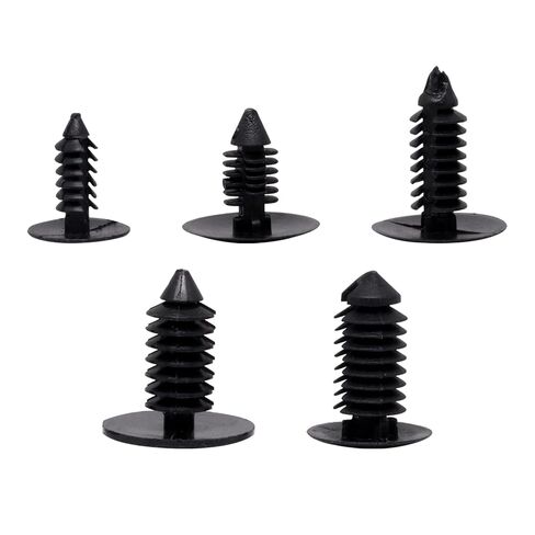 Automotive Bumper Push Pin Clips, 5 Size Car Plastic Rivets Retainer Clips Fasteners Kit Compatible with Most Car Models 100pcs in Saudi Arabia