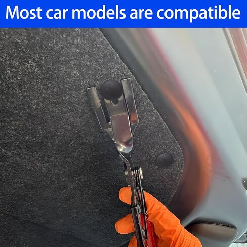 Automotive Bumper Push Pin Clips, 5 Size Car Plastic Rivets Retainer Clips Fasteners Kit Compatible with Most Car Models 100pcs in Saudi Arabia
