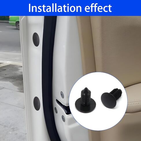 Automotive Bumper Push Pin Clips, 5 Size Car Plastic Rivets Retainer Clips Fasteners Kit Compatible with Most Car Models 100pcs in Saudi Arabia