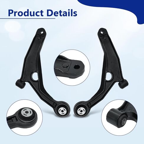 12Pcs Suspension Kit Front Lower Control Arms Ball Joints Sway Bar Tie Rod End Link Replacement for 2011-14 Chrysler 200 2008-14 Dodge Avenger 2007-10 Chrysler Sebring Sedan Only in Saudi Arabia