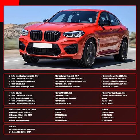 Rear Bumper Parking Sensor Ring for BMW 128i 135i M 228i 230i M235i M240i M2 323i 325i 328i 330i 335i M3 320i Hybrid 3 340i 428i 430i 435i 440i M4 X4 Replacement # 66206923000 (2 PCS) in Saudi Arabia