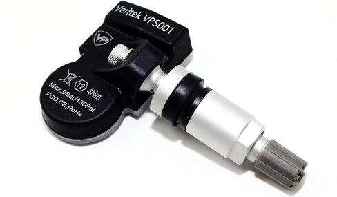 Set of 4 Veritek VPS001 TPMS 433mhz Tire Pressure Sensors for BMW Mini Replaces 36106877937 w/Silver Aluminum Valve Stems Aftermarket Replacement in Saudi Arabia