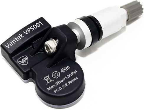 Set of 4 Veritek VPS001 TPMS 433mhz Tire Pressure Sensors for BMW Mini Replaces 36106877937 w/Silver Aluminum Valve Stems Aftermarket Replacement in Saudi Arabia