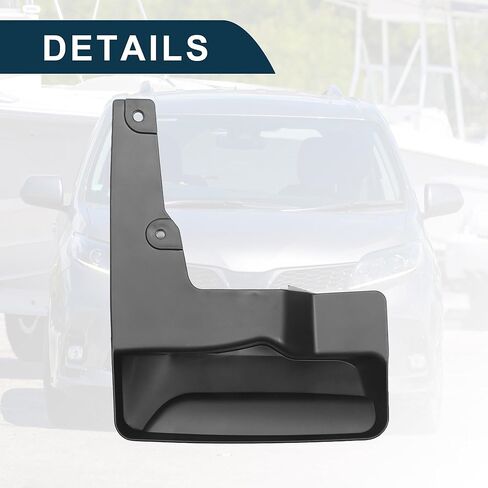 Mud Flap Splash Guard for Toyota Sienna 2012-2016 Durable | Front & Rear Side Mudflaps with Mount Accessor 1 Set in Saudi Arabia