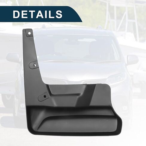 Mud Flap Splash Guard for Toyota Sienna 2012-2016 Durable | Front & Rear Side Mudflaps with Mount Accessor 1 Set in Saudi Arabia