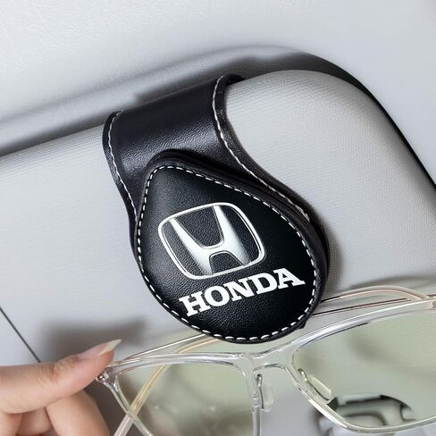 Car Sunglass Holder Fit for Honda Civic FIT Odyssey Accord CR-V HR-V Accessories, Eyeglass Holder for Car Sun Visor in Saudi Arabia