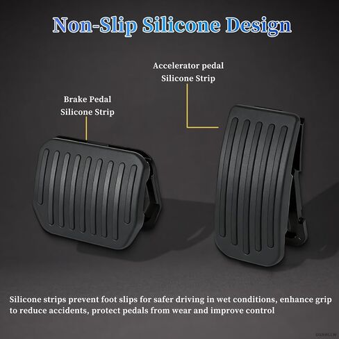 أغطية دواسات لسيارة Tesla Model Y Juniper 2026 2025 / Y 2024 2023، موديل 3 2023، أغطية غاز الفرامل الألومنيوم غير القابلة للانزلاق، ملحقات غطاء وسادات دواسة القدم بدون حفر، أسود in Kuwait