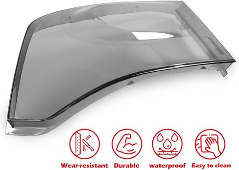 CHEDA Headlight Cover Black Housing Clear Corner Headlight Head Lamps Cover Smokey Compatible with Dodge Ram 1500 2009-2018, 2500 3500 2010, 2500 3500 4500 5500 2011-2018 in Saudi Arabia